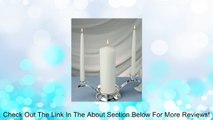 Elegant Unity White Candle Set of 3 , 1 Pillar 6 Inch Tall and 2 Taper Candles 10 Inch Tall (Holders Is Not Included) MADE IN USA Review