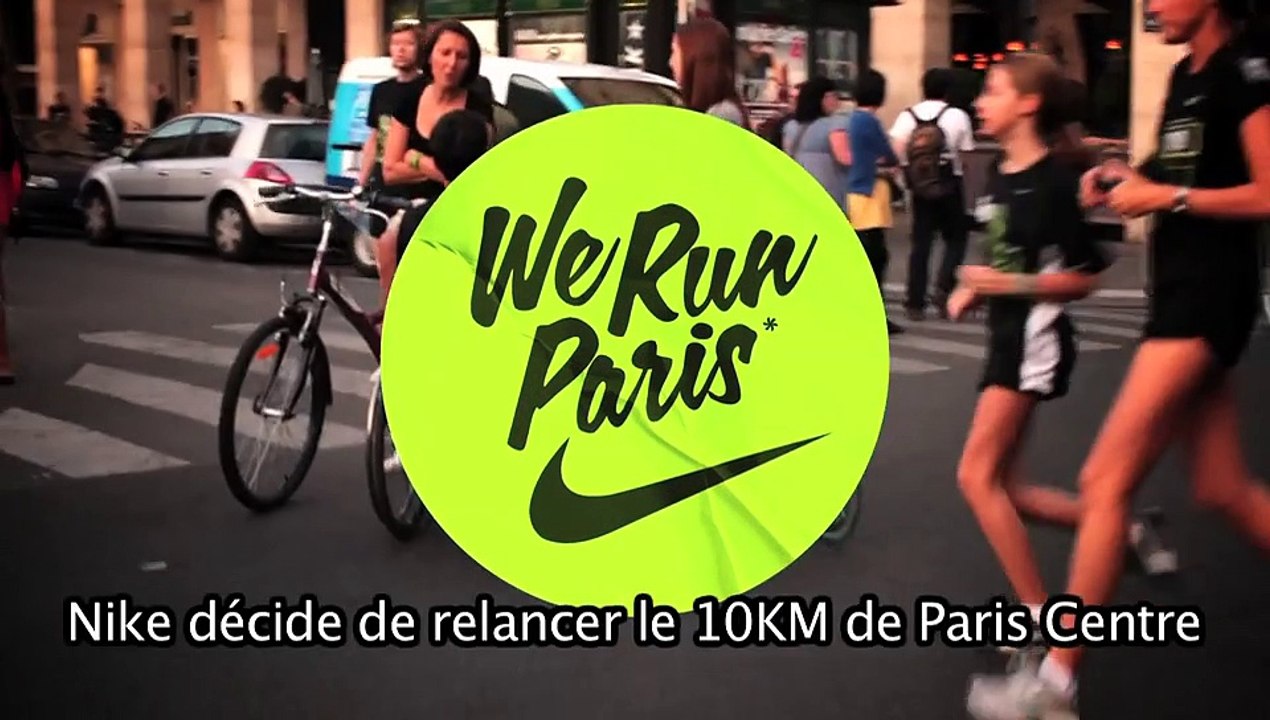 Nike France - équipementier sportif, "Nike 10 km, la 1ère course connectée au monde, avec Facebook app et mobile app" - septembre 2011