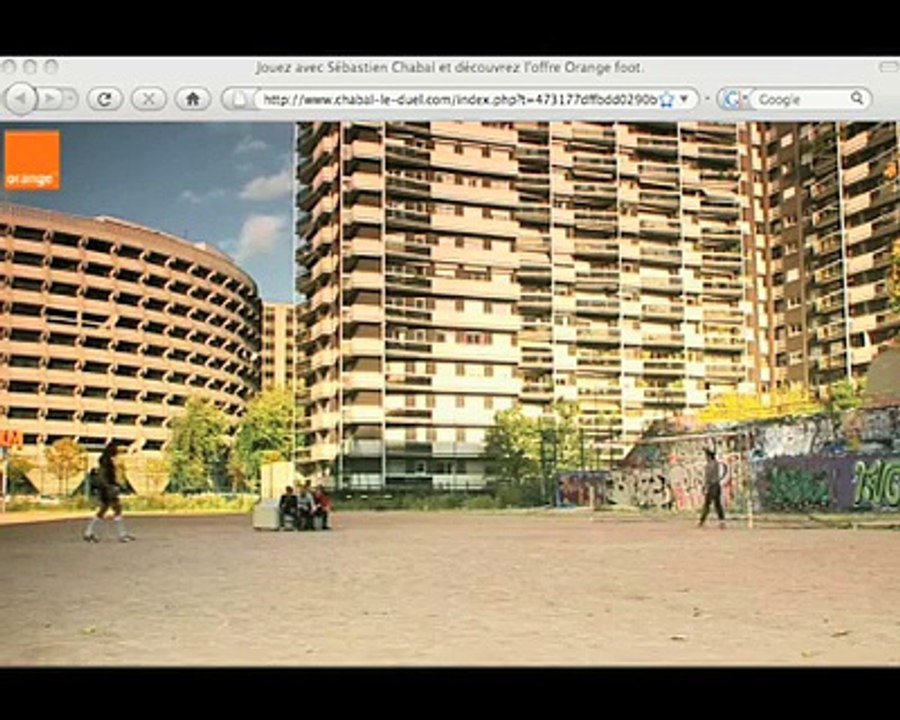 Orange - opérateur téléphonique, Orange foot - novembre 2008 - "Chabal le duel"