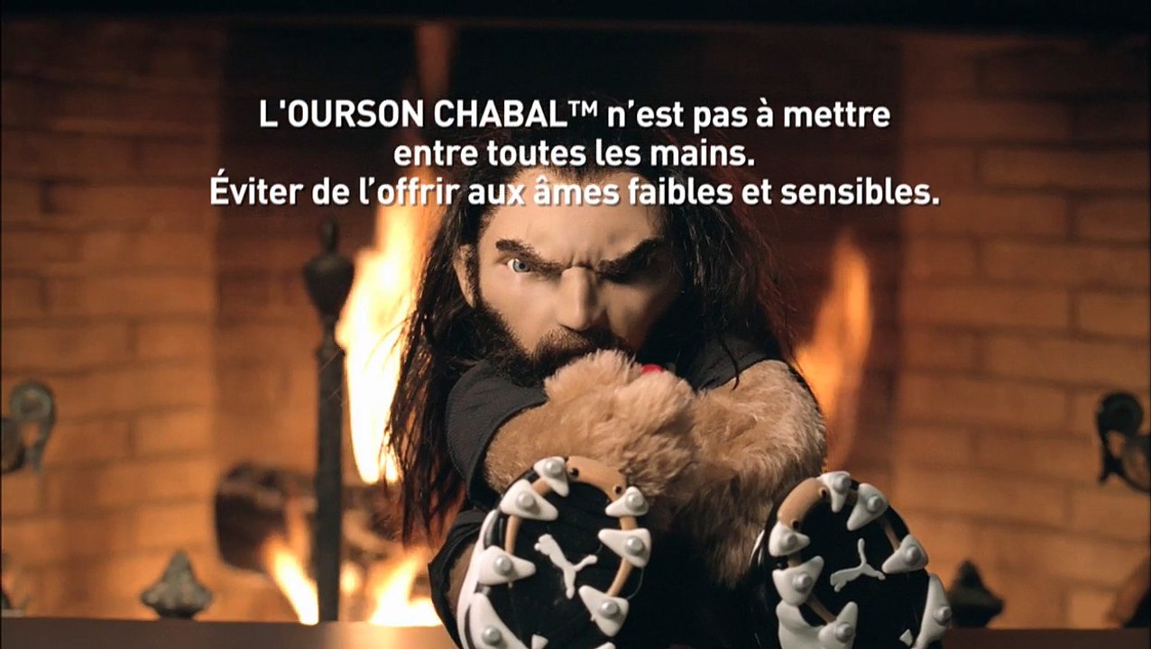Puma - équipement sportif - février 2010 - "L'ourson Chabal"