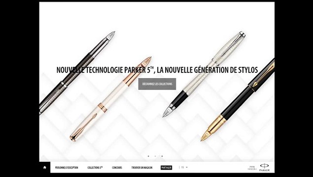Parker - stylos, 5th, discoverparker5th.com - novembre 2012 - trailer