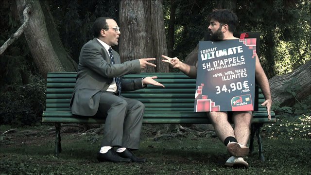 NRJ Mobile - opérateur téléphonique - février 2011 - Les aventures de l'homme sandwich , Chifoumi