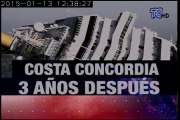 Hoy se cumplen tres años del siniestro del Costa Concordia