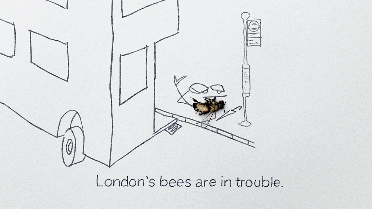 Mayor of London (Municipalité de Londres) - protection des abeilles londoniennes, "Capital bees" - juin 2011 - "Grate danger"