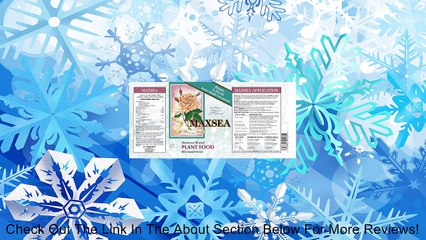 MaxSea 3-20-20 20 lb Water Soluble Seaweed Plant Food Fertilizer Review