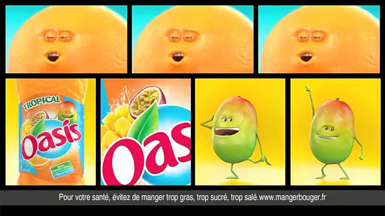 Marcel pour Oasis (Orangina Schweppes) - boisson aux fruits, "Be tropical" - février 2014