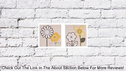 NoJo Bright Blossom 2 Piece Appliqued  Canvas Art Review
