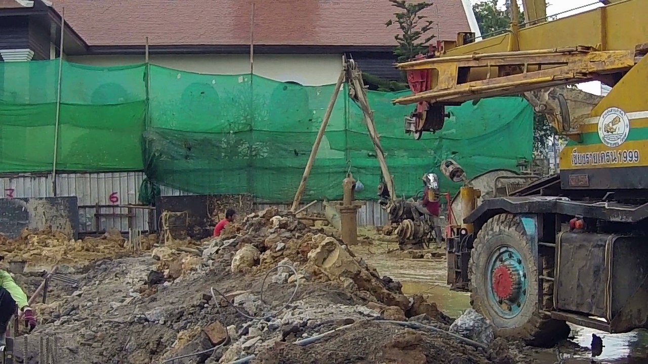 Reportage chantier Chiang Rai : Fonçage