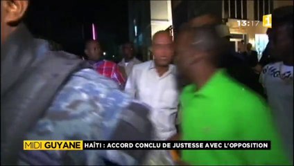 Haïti, Accord conclu de justesse avec l'opposition