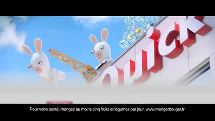 Quick - restauration rapide, "Mission Menu Crétin, avec les Lapins Crétins" - juin 2012