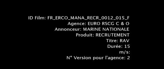 Marine Nationale - recrutement militaire, "Et si vous étiez déjà marin sans le savoir, www.etremarin.fr" - janvier 2012 - 15s RAM