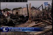 Incendio en la Isla Trinitaria consume dos casas