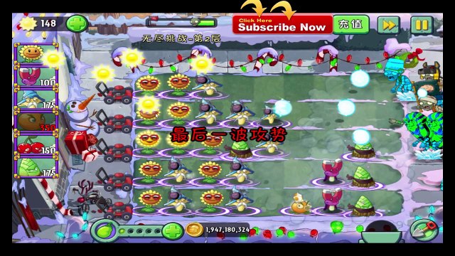 Plants Vs Zombies 2 New Plants Chomper Endless Wave Challenge (China Version)