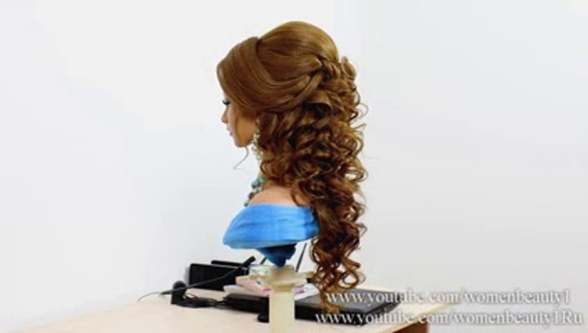 Hairstyles for medium long hair. Bridal wedding hairstyles. - video  Dailymotion
