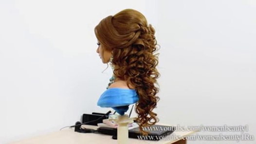 Hairstyles for medium long hair. Bridal wedding hairstyles 