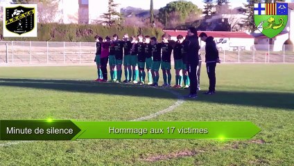 Match en hommage aux victimes des attentats commis contre la liberté d'expression CAPC _ASC vivaux sauvagere