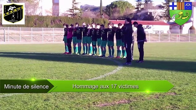 Match en hommage aux victimes des attentats commis contre la liberté d'expression CAPC _ASC vivaux sauvagere