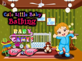 Cute Little Baby Bathing and singing. having fun