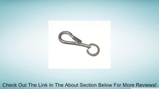 SNAP SPRING CLIP CARBINE HOOK TO SWIVEL 6MM 1/4 INCH BZP STEEL ( pack of 2 ) Review