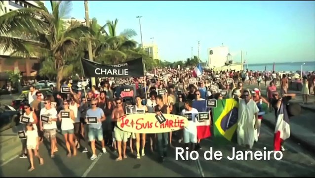 Vidéo : les rassemblements pour Charlie Hebdo à travers le monde