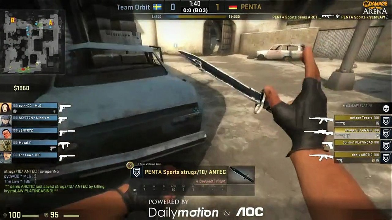 99Damage Arena #4 - PENTA vs. Orbit (de_dust2) Map 1