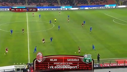 Giampaolo Pazzini Gooal - Milan 1-0 Sassuolo - 13/01/2015