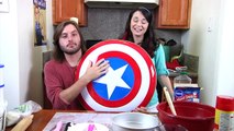 HOW TO MAKE A CAPTAIN AMERICA CAKE - NERDY NUMMIES