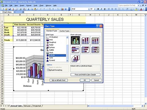 Ms Excel 2003 Training- Formatting Charts (Part 39)