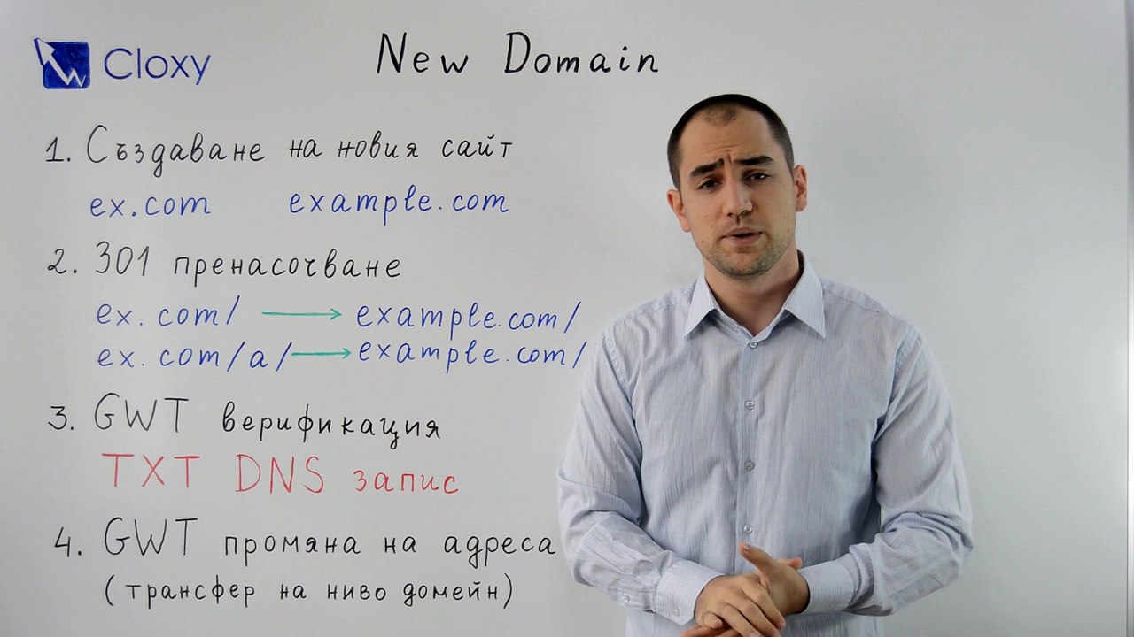 New Domain Redirection – Пренасочване към нов домейн