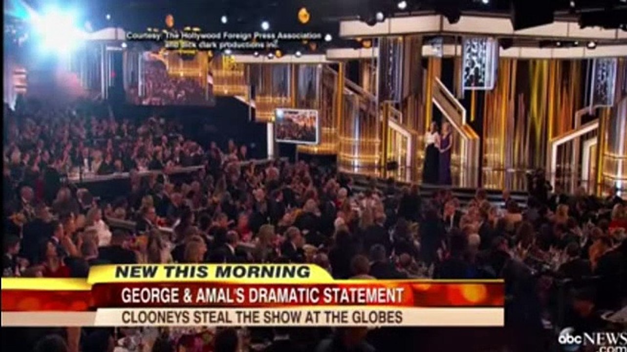George Clooney, Amal Alamuddin Shine at 2015 Golden Globes