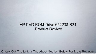 HP DVD ROM Drive 652238-B21 Review