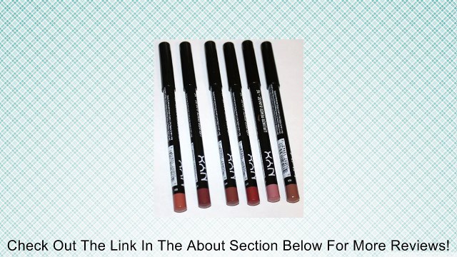 NYX Cosmetics Long Lasting Slim Lip Liner Pencils 6 Colors: Coffee, Mahogany, Ever, Soft Brown, Pale Pink, and Nude Beige Review