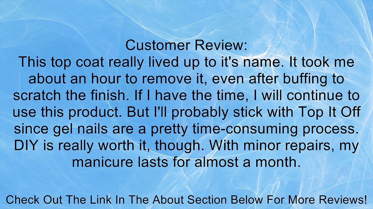 Gelish Hard-gel Dry Armor LED No Cleanse Top Sealer .5 oz Review