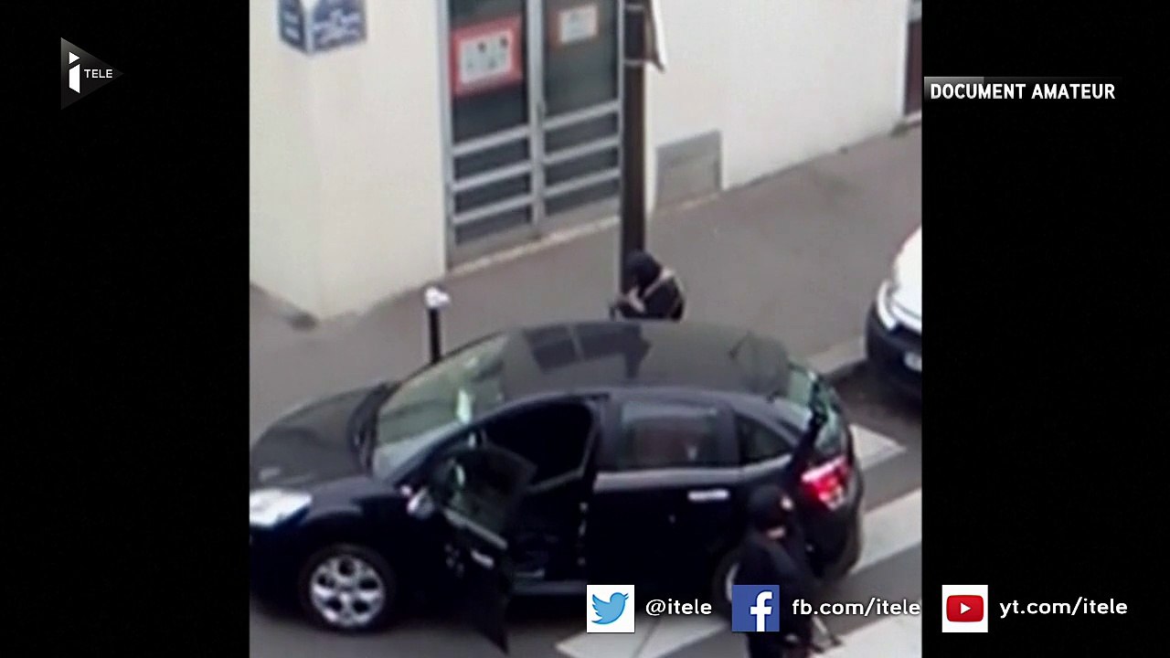 Une nouvelle vidéo montre les frères Kouachi après l'attentat