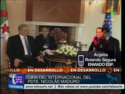 Visita Nicolás Maduro Argelia dentro de su gira por países de OPEP