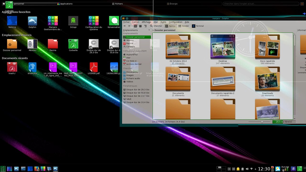 GNU/Linux Arch Manjaro KDE