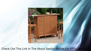 Home Styles 5661-99 Montego Bay U-Shaped Outdoor Bar Cabinet, Eucalyptus Finish Review