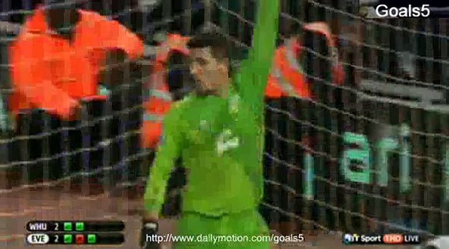 West Ham 2 - 2 Everton ( 9 - 8 ) All Goals and penalties FA Cup 13-1-2015