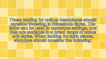 Rhinestone Tiaras Enhance Formal Attire