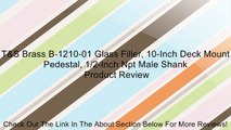 T&S Brass B-1210-01 Glass Filler, 10-Inch Deck Mount Pedestal, 1/2-Inch Npt Male Shank Review