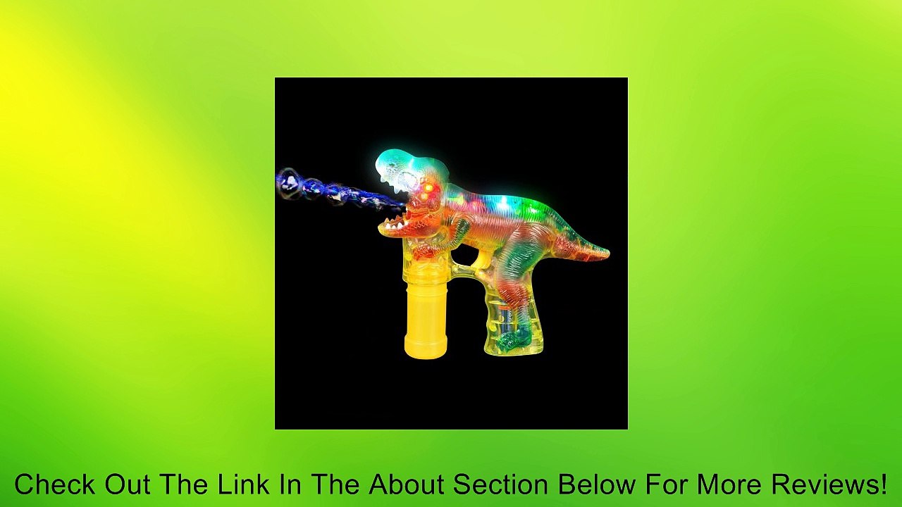 T-REX Led Bubble Blower Gun, Sound Bubble Saurus Dinosaur Raucous Sounds Review