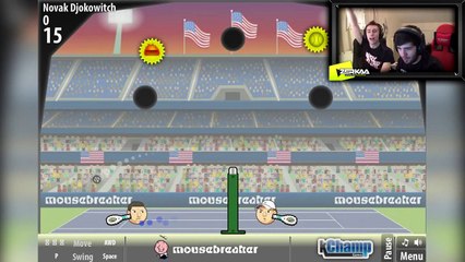 SPORTS HEADS TENNIS (WITH SIMON).