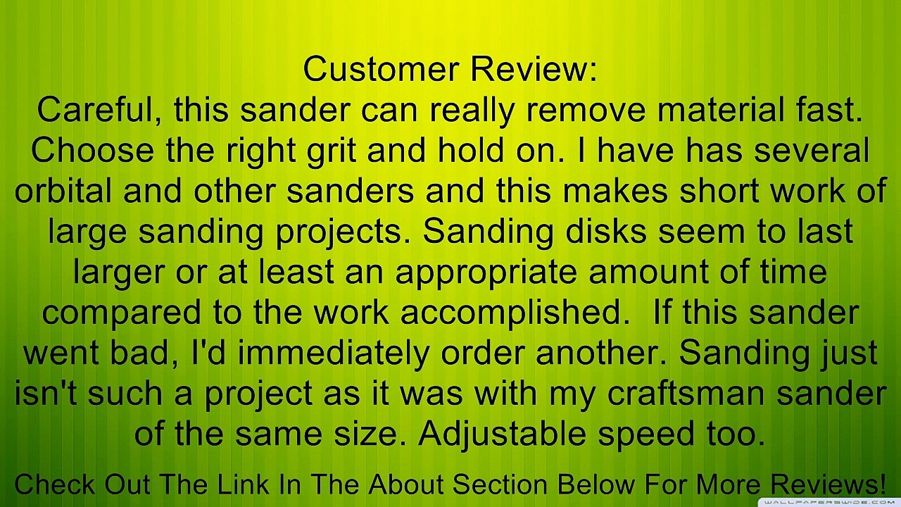 DEWALT DWE6401DS 5-Inch VS Disc Sander with Dust Shroud Review