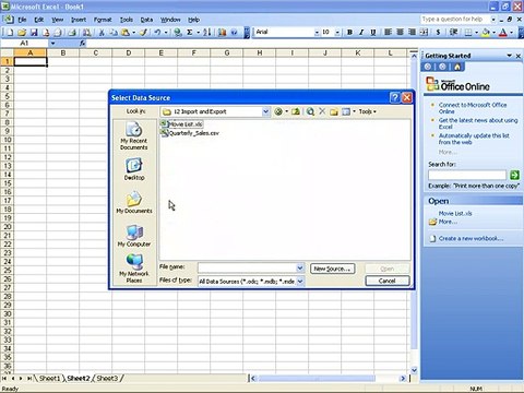 Ms Excel 2003 Training- Delimited Data (Part 45)