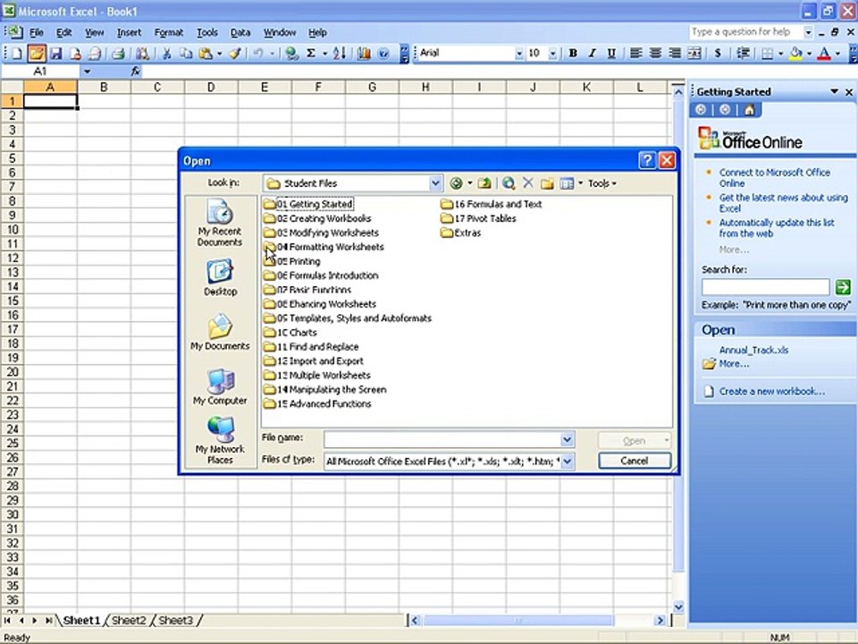 Ms Excel 2003 Training- Consolidation (Part 48)