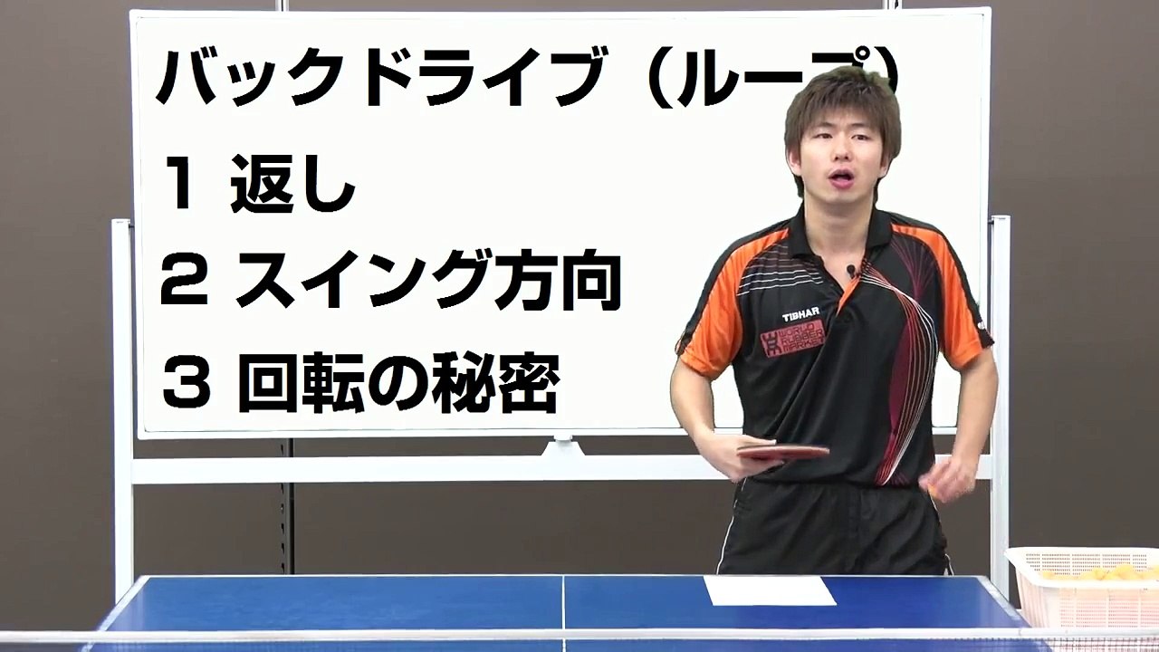 バックドライブ（ループ）【卓球知恵袋】