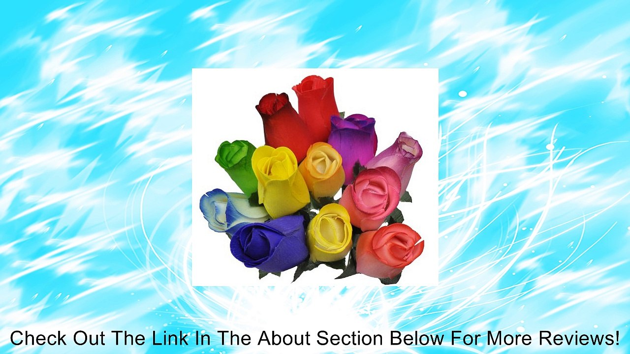 Wooden Roses - Beautiful Small Bud Wooden Roses - One Dozen Review