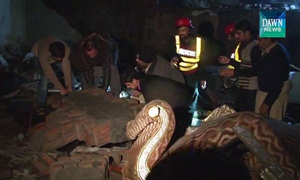 Lahore marriage hall collapse kills bride among six