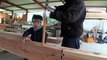 Des charpentiers japonais au top de leur art : bâtiment construit sans clou!