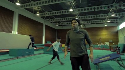 Airwheel stunts with Damien Walters, incredible acrobat!